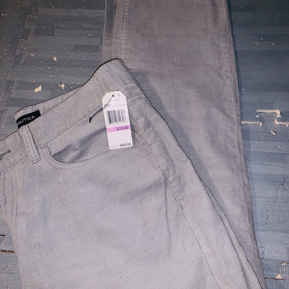 NWT Mens gray Nautica thin chords. 32w x 30L. - Picture 4 of 7